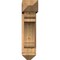 Ekena Millwork Olympic Arts and Crafts Smooth Bracket w/ Offset Brace, Western Red Cedar, 7 1/2"W x 26"D x 30"H BKT0806X26X30OLY03SWR - alternate 3